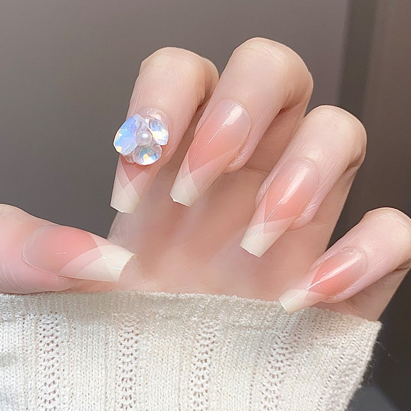 Stylish Press-On Nail Tips with Leopard Design Kalsten