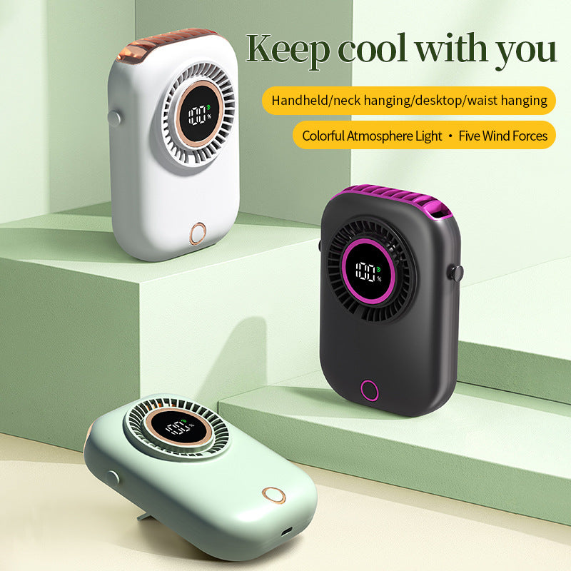 Unisex Portable Digital Hanging Fan Kalsten