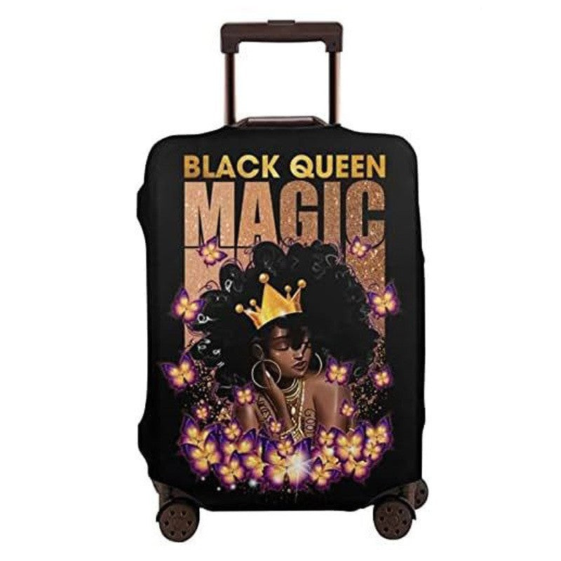 Women's hard-shell suitcase with unique skull and rose design Kalsten