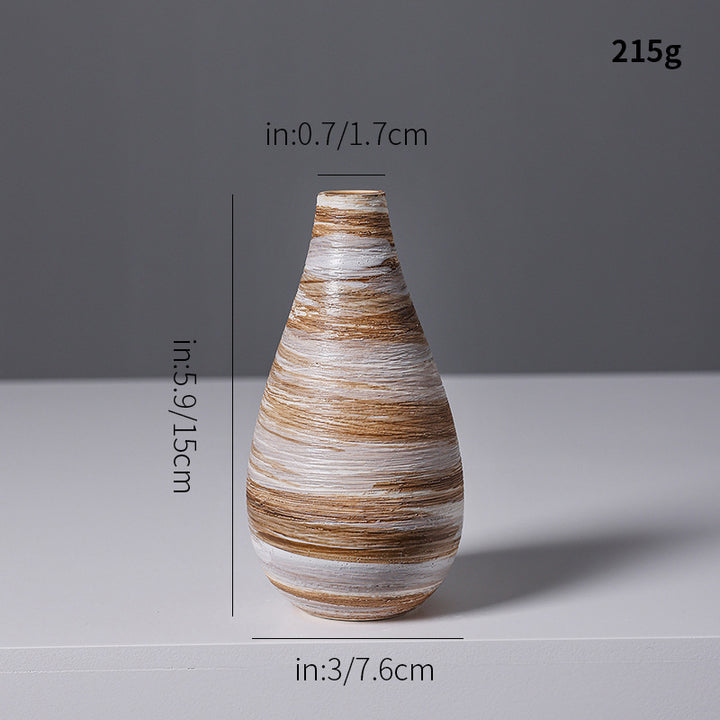 Artistic Spiral Design Ceramic Vase Kalsten