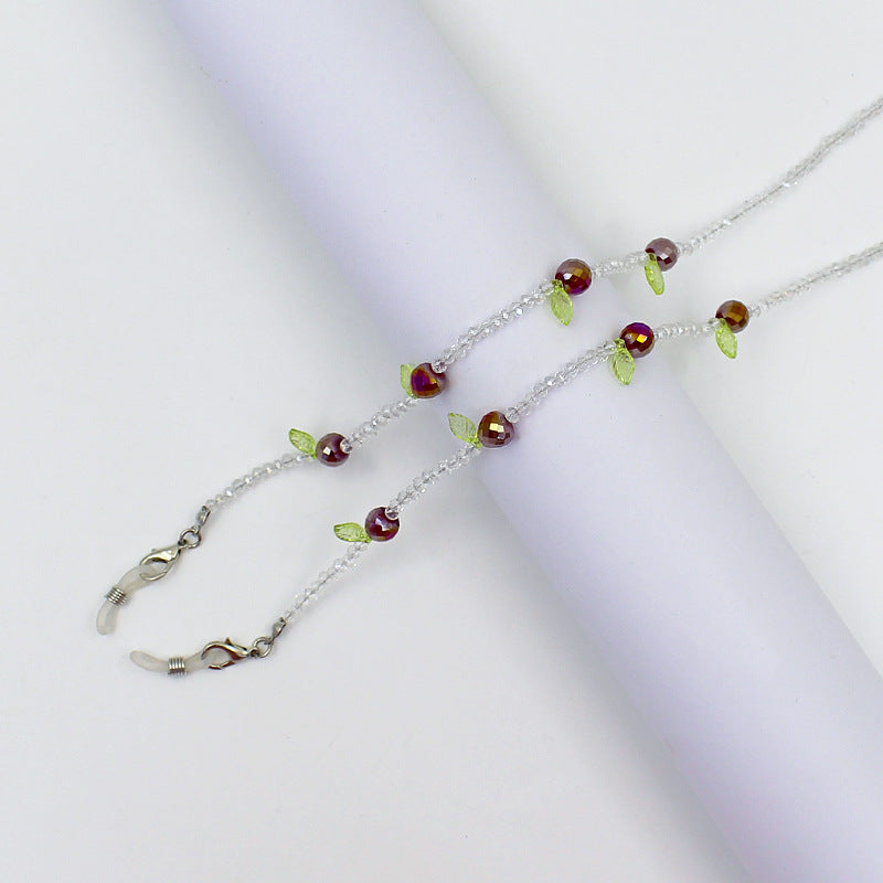 Charming Floral Beaded Eyewear Chain Kalsten