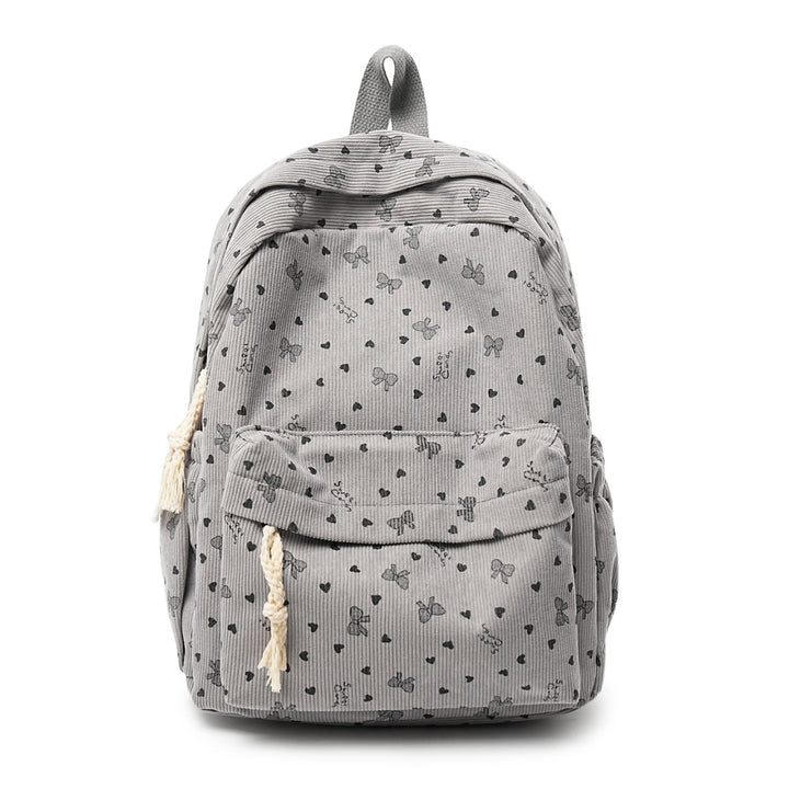 Backpack Made of High-Quality Cord with Playful Applications Kalsten