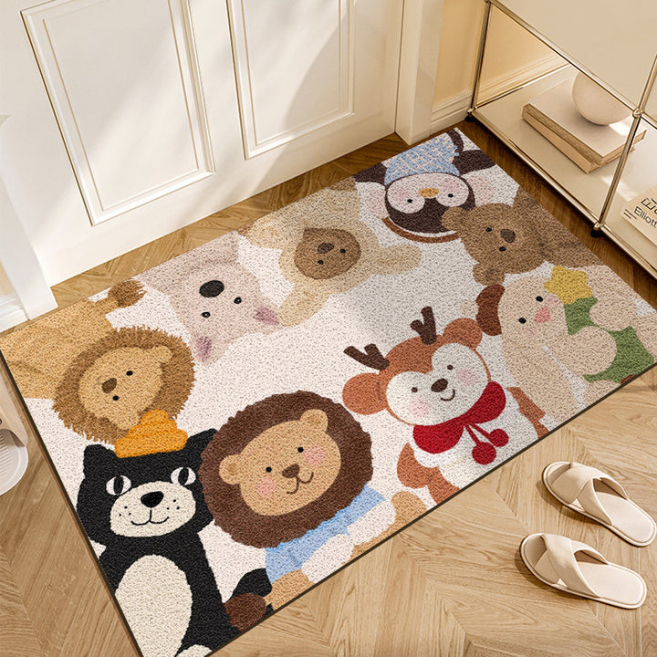 Playful Animal Themed Area Rug