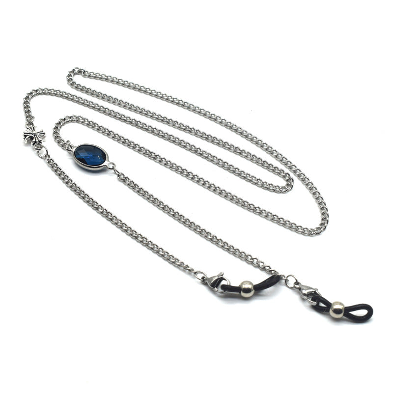Elegant Gemstone Eyewear Chain Kalsten