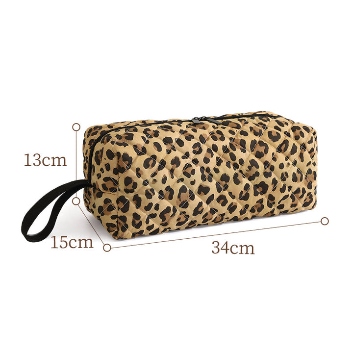 Quilted Animal Print Makeup Bag Kalsten