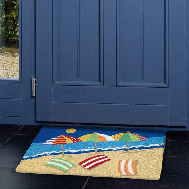 Colorful Coast-Themed Kitchen Mat