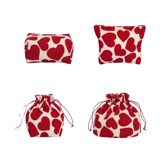 Heart Pattern Makeup Pouch Kalsten