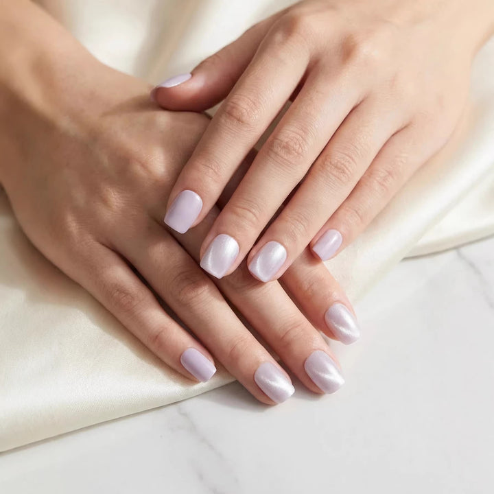 Elegant Glossy Press-On Nail Set Kalsten