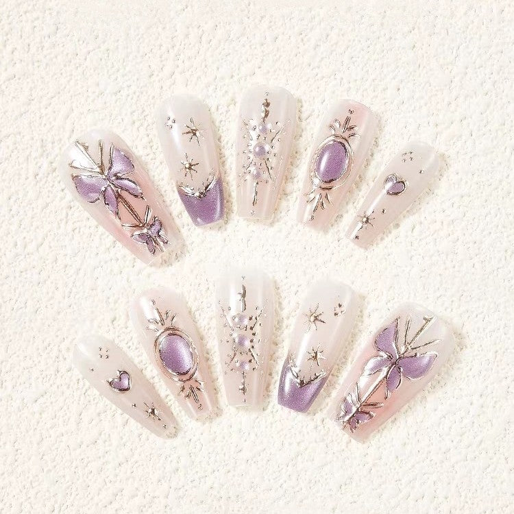 Artistic Press-On Nail Art Extensions Kalsten