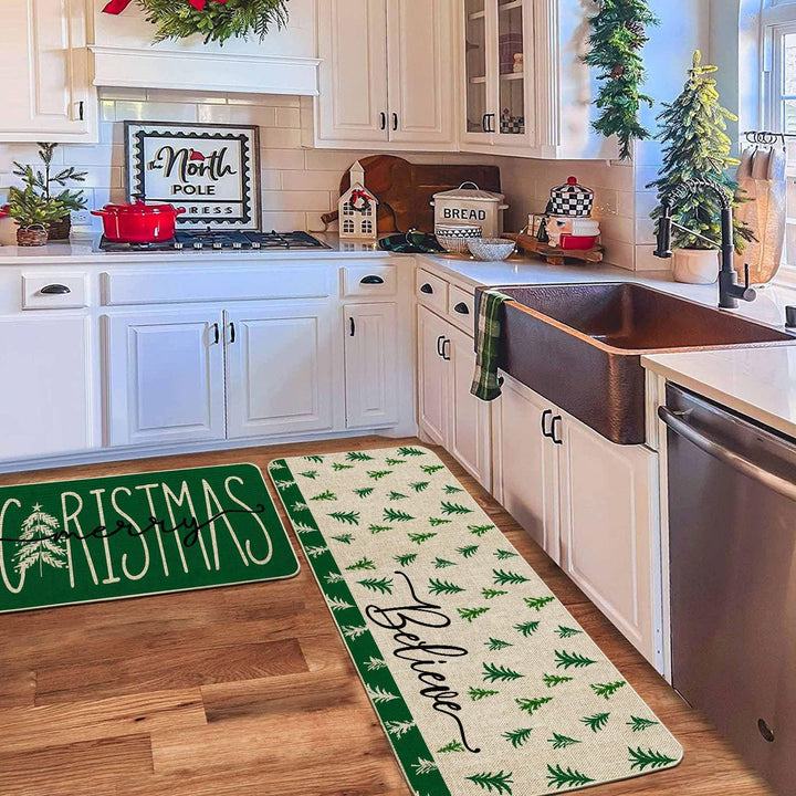 Festive Holiday Kitchen Runner Mat Kalsten