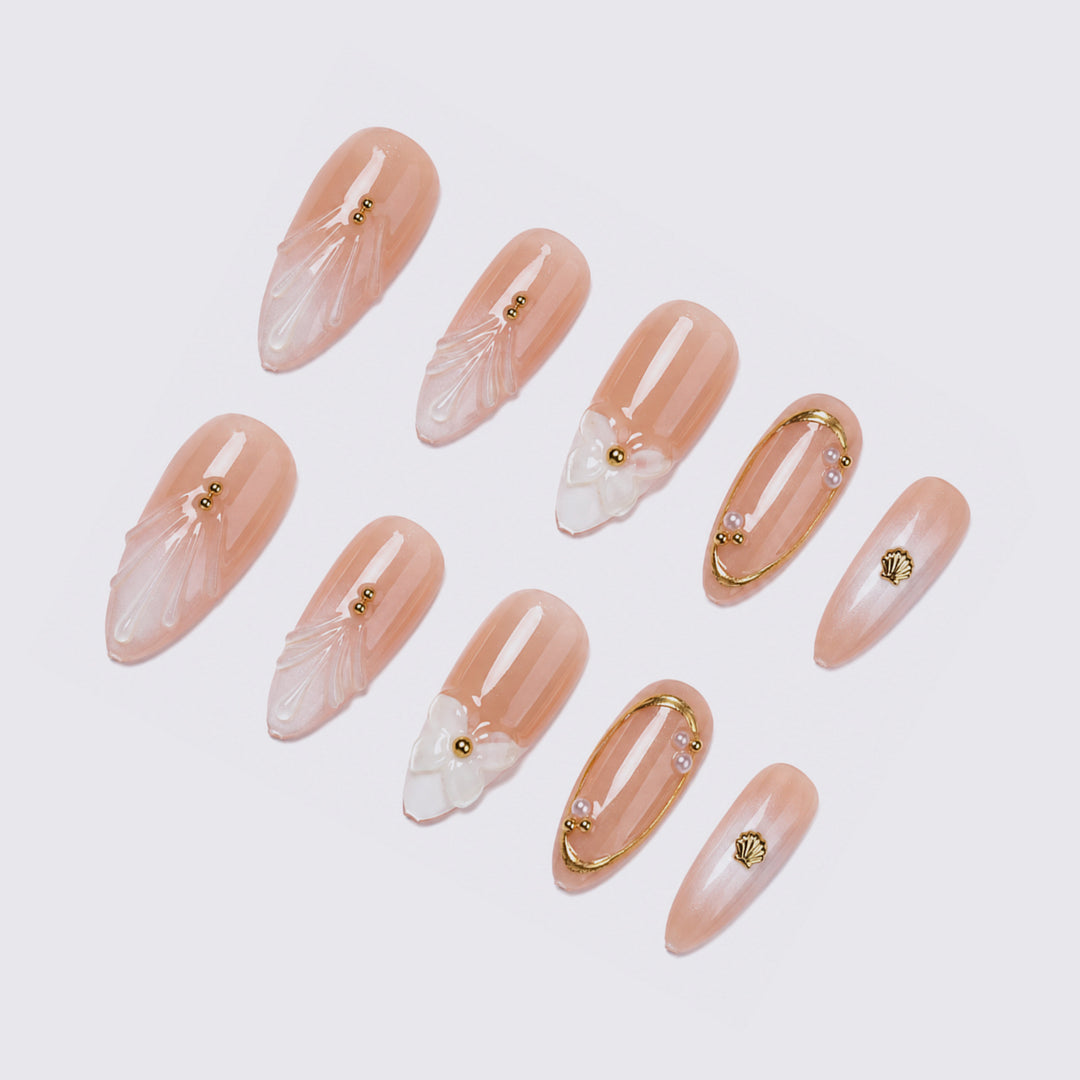 Decorative Premium Press-On Nail Art Set kalsten 1788495927