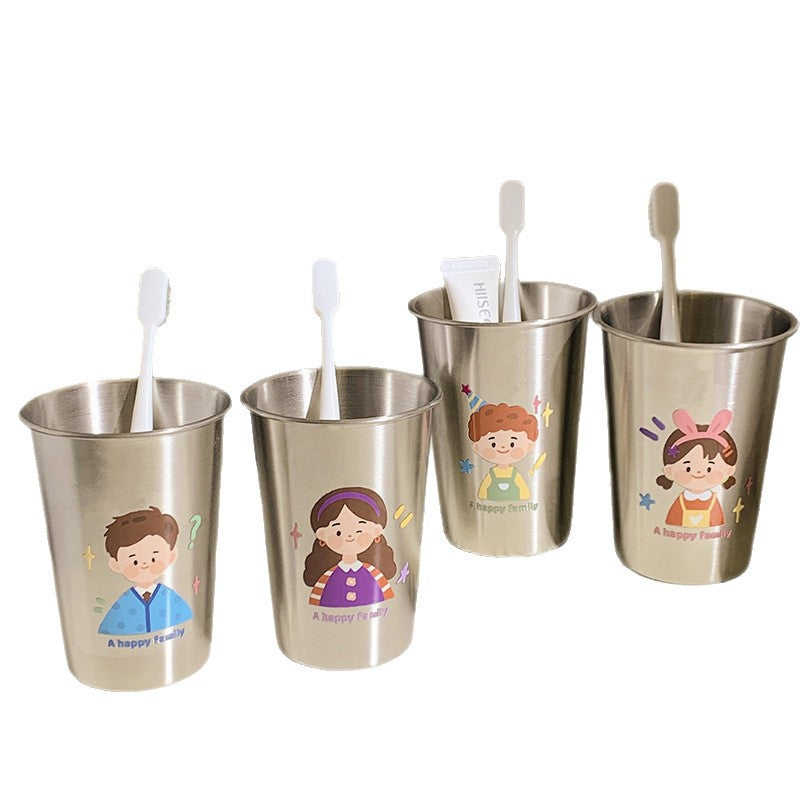Stainless Steel Toothbrush Holder with Creative Children's Design Kalsten