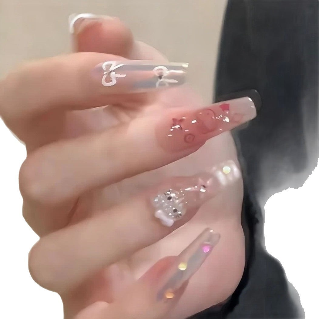 Whimsical Cartoon-Themed Press-On Nail Art Kalsten