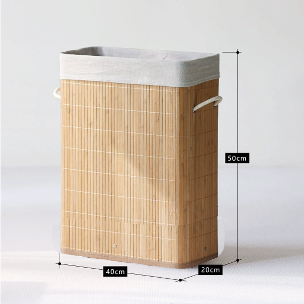 Stylish laundry container with practical lid and carrying handles Kalsten