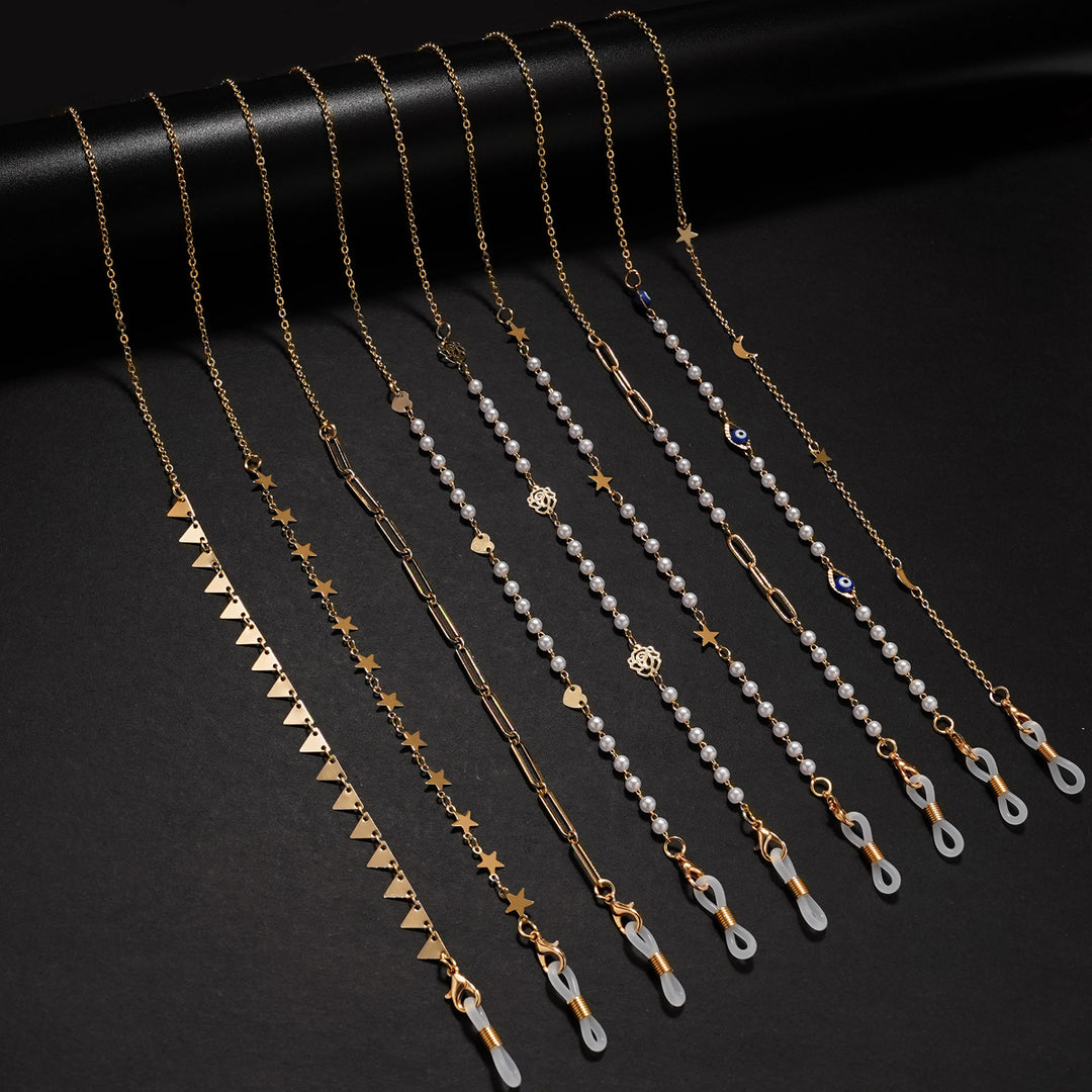 Trendy Geometric Eyewear Chain Kalsten