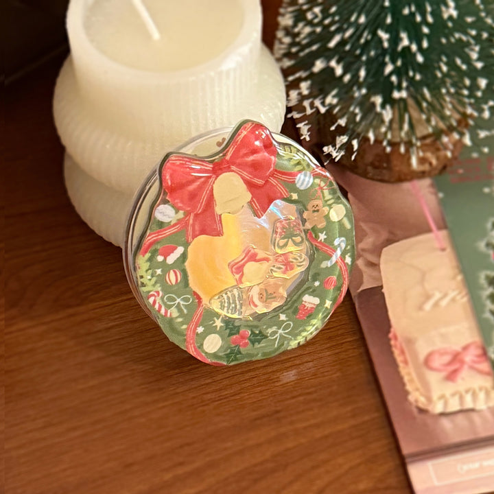 Decorative ceramic coaster in Christmas design Kalsten