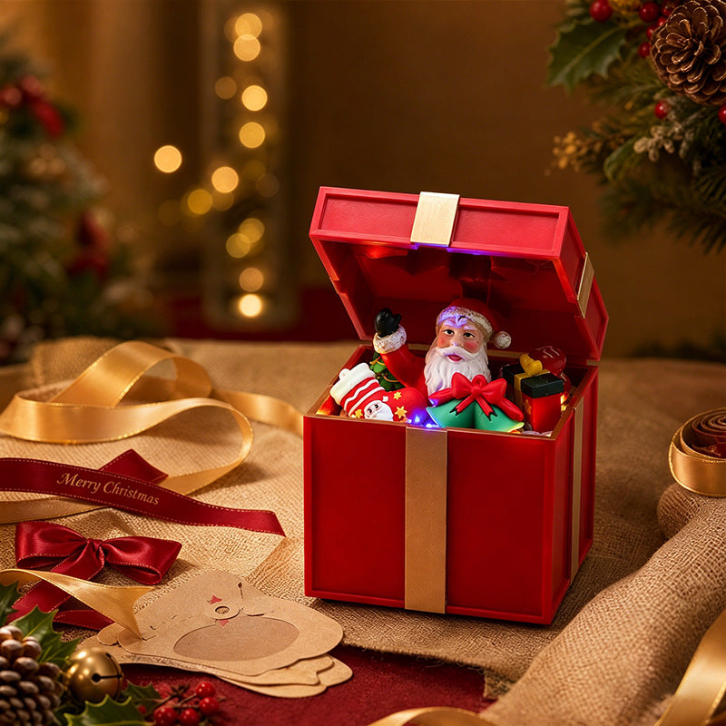 Decorative Christmas box with LED lighting Kalsten