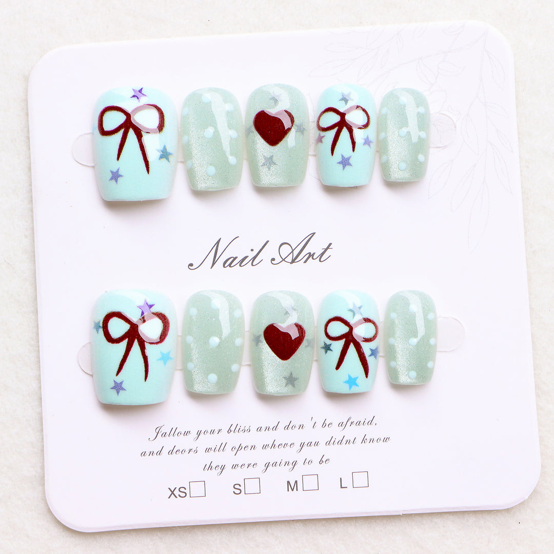 Decorative Holiday-Themed Press-On Nail Art Set Kalsten