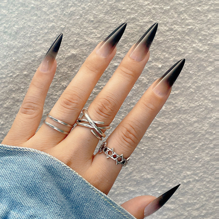 Ombre Stiletto Nail Extensions Kalsten
