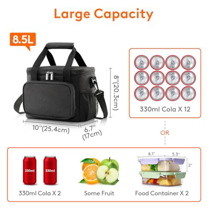 Insulated cooler bag with practical front pocket Kalsten