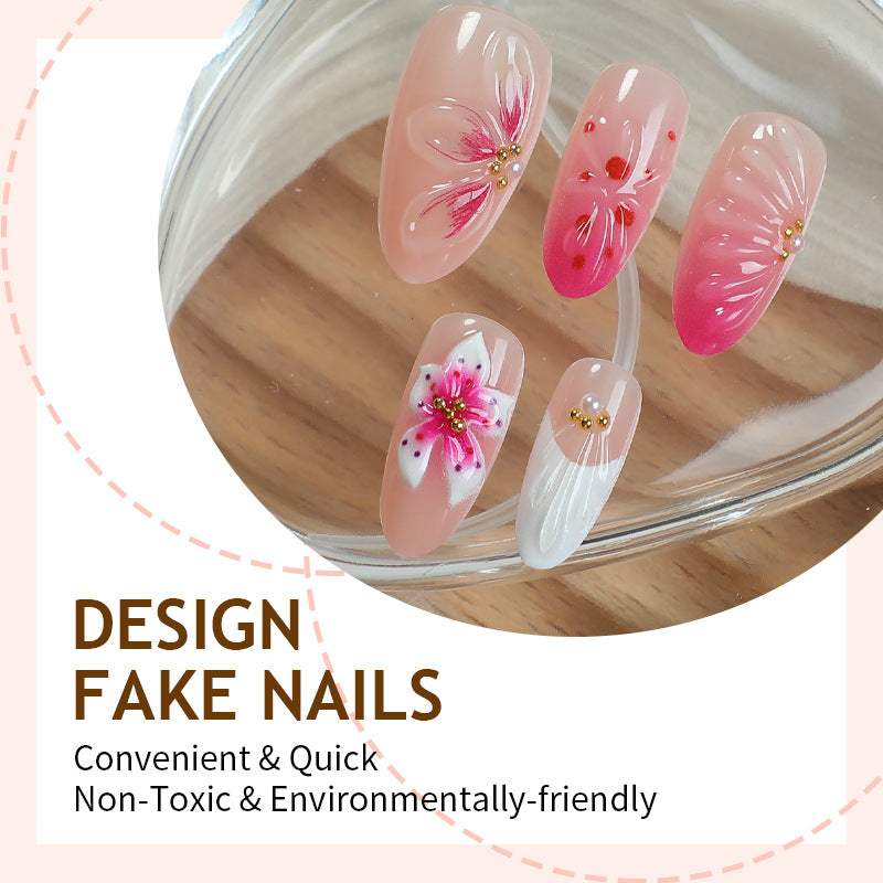 Creative nail art set with floral accents Kalsten