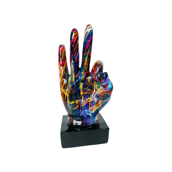 Stylish hand sculptures with colorful design Kalsten