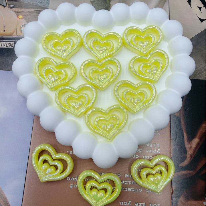Decorative Heart-Shaped Resin Candle Holder kalsten