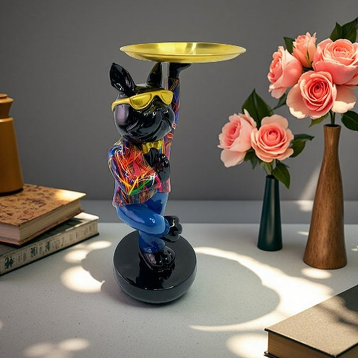 Decorative sculpture with tray Kalsten