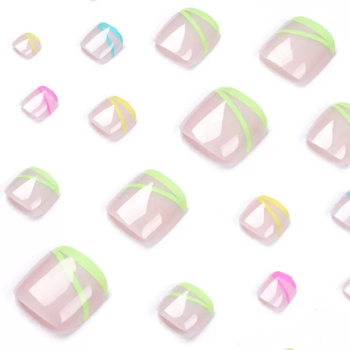 Nail art set with creative neon decorations Kalsten