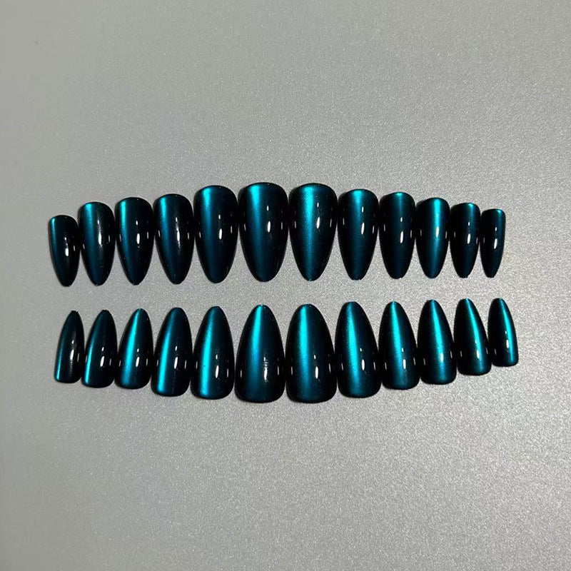 Chic Glossy Almond-Shaped Nail Extensions Kalsten