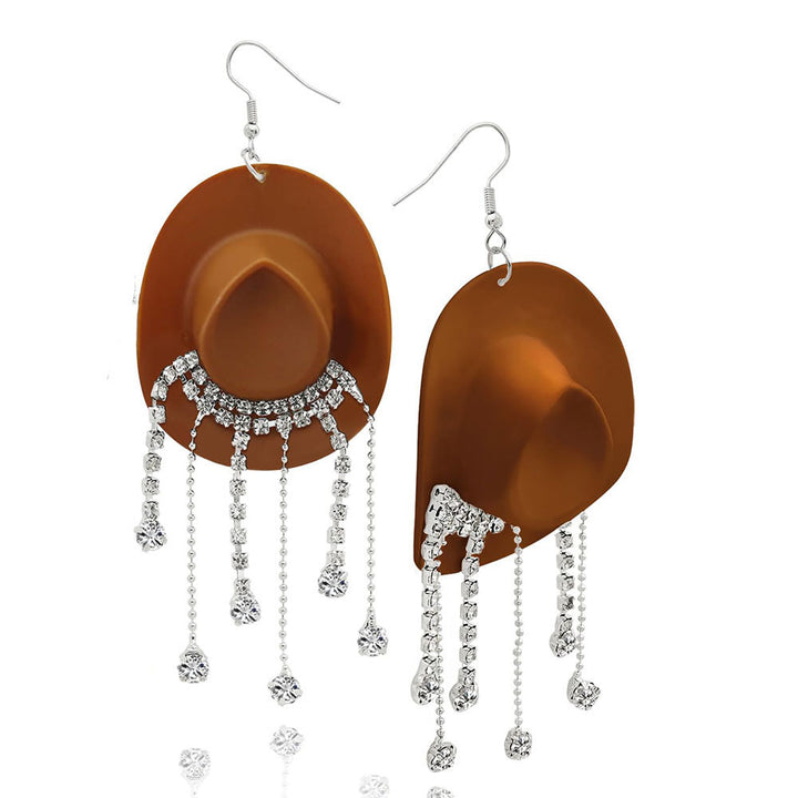 Cowboy Hat Inspired Dangle Earrings Kalsten