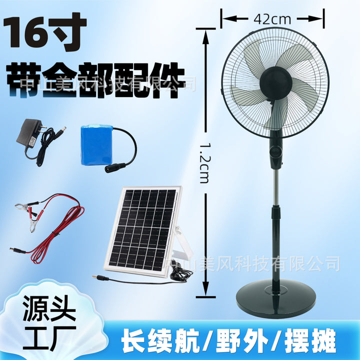 Ladies Solar Stand Fan Kalsten