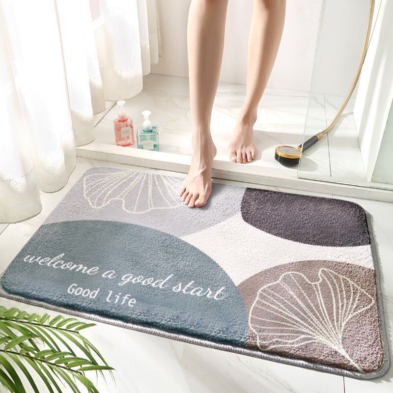 Cute Bunny-Themed Plush Bathroom Rug