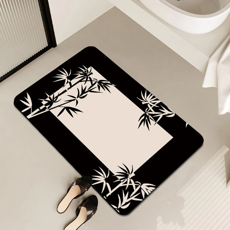 Floral Patterned Bathroom Mat Kalsten