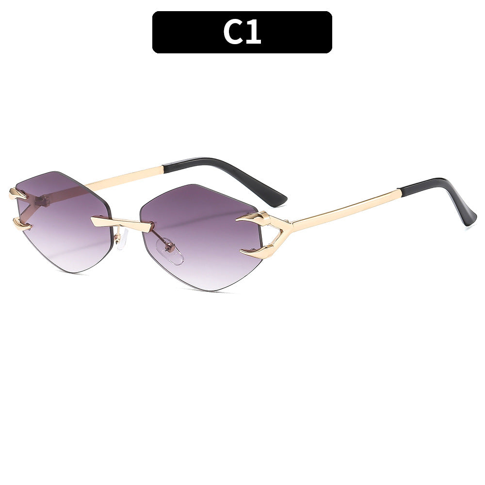 High-Style Angular Shield Sunglasses