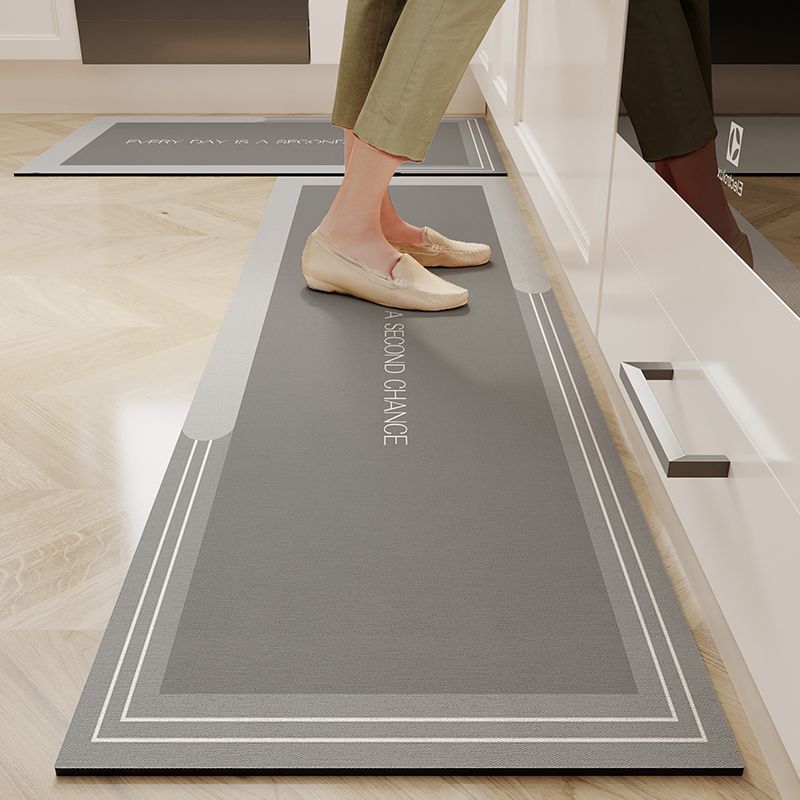 Marble-Printed Kitchen Floor Mat