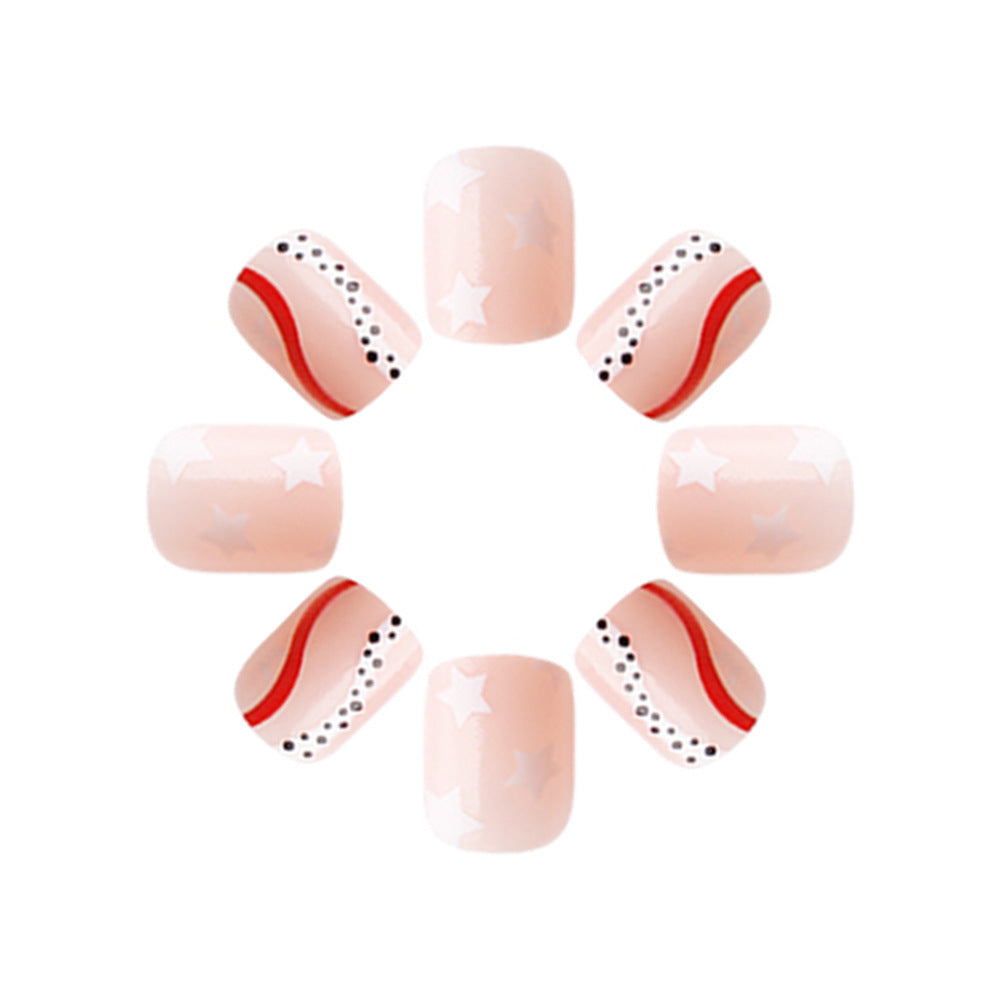 Patriotic Themed Press-On Nail Art Set Kalsten