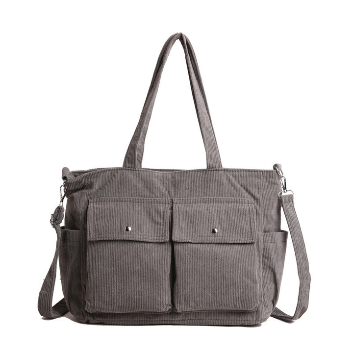 WoSpacious Corduroy Utility Tote Bag Kalsten
