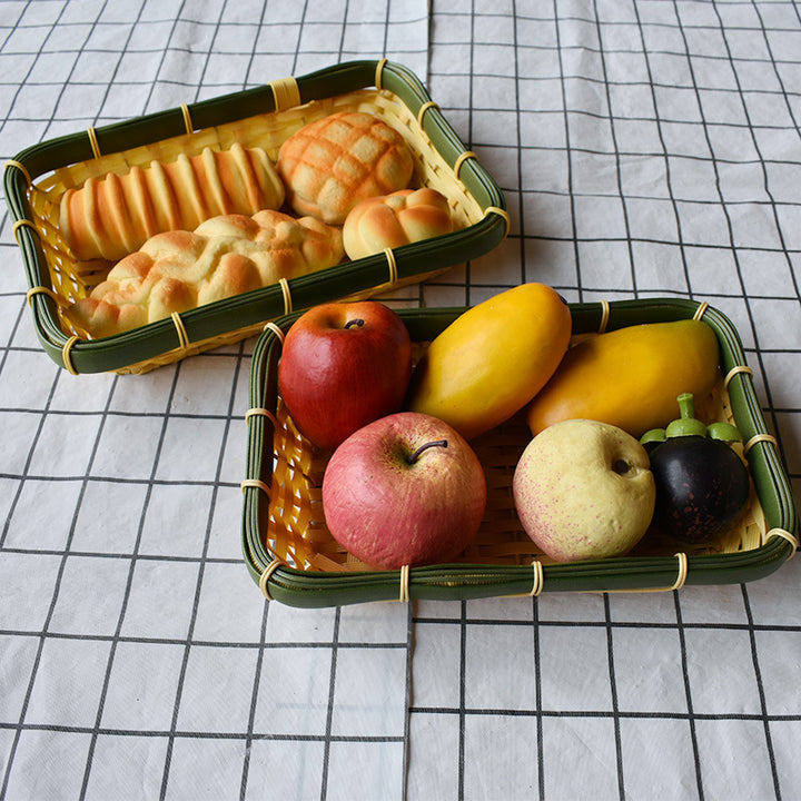 Handcrafted Woven Storage Tray Set Kalsten