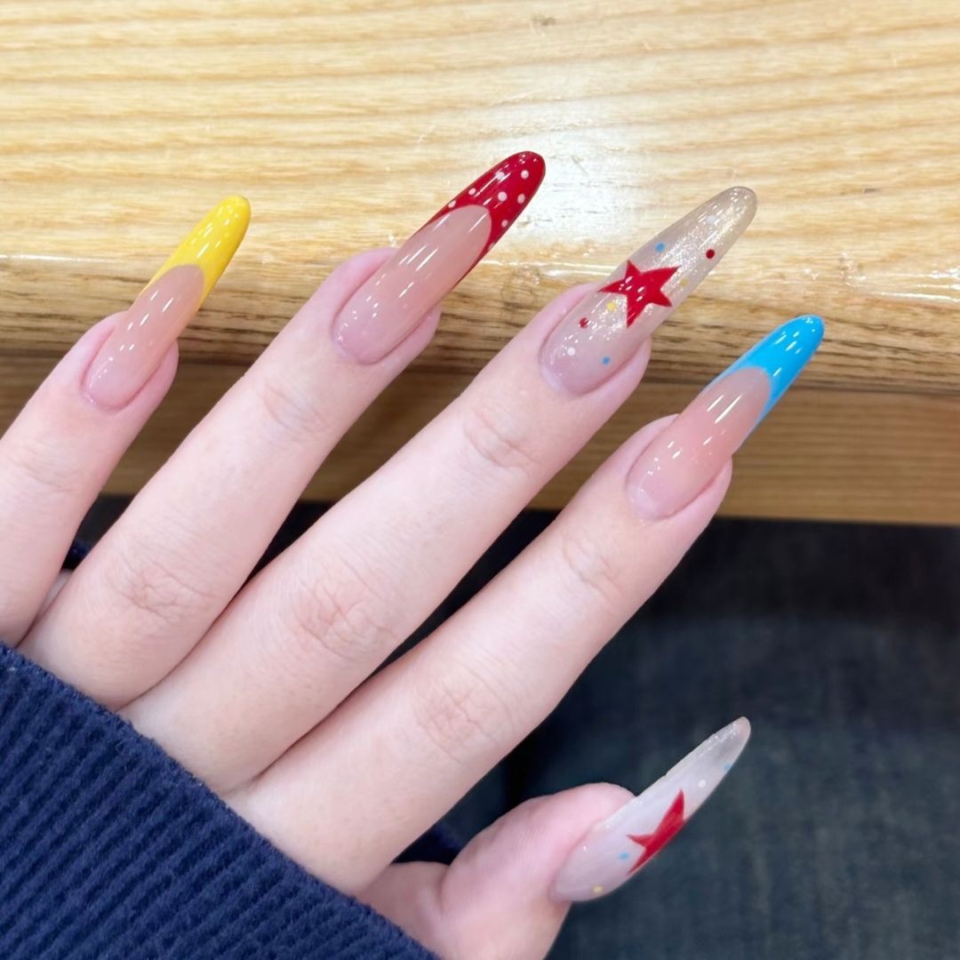Artistic Long Stiletto Nail Enhancements Kalsten