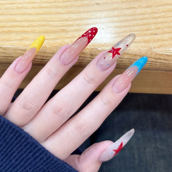 Artistic Long Stiletto Nail Enhancements Kalsten