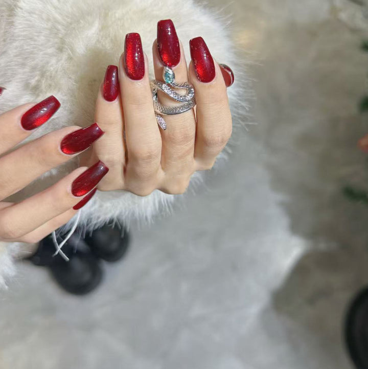 Sparkling Gel Nail Extensions Kalsten