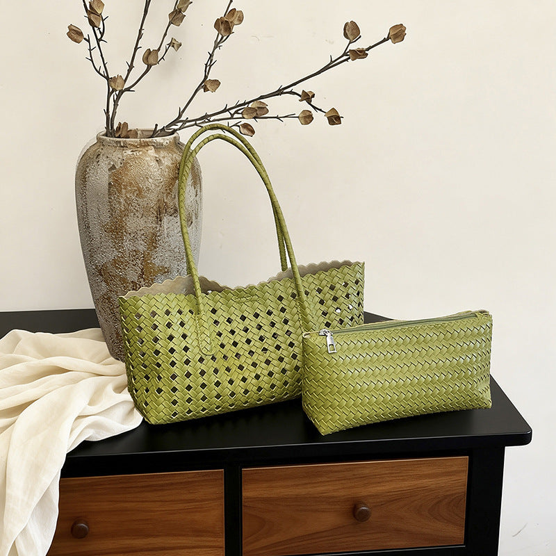 WoHandwoven Straw Market Tote Bag Kalsten