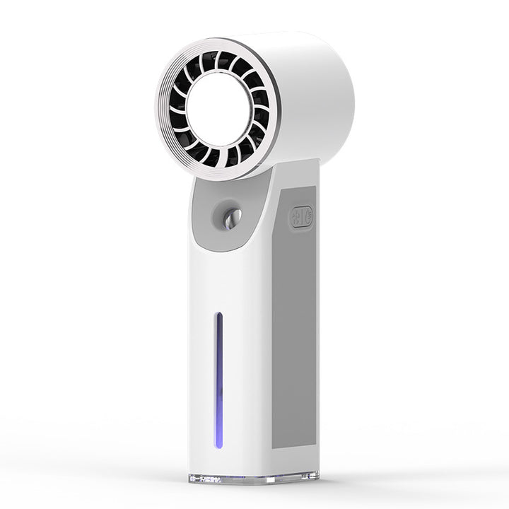 Cooling portable bladeless misting fan with USB rechargeable battery and adjustable airflow Kalsten