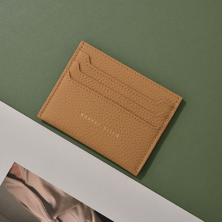 Textured Leather Card Holder Kalsten