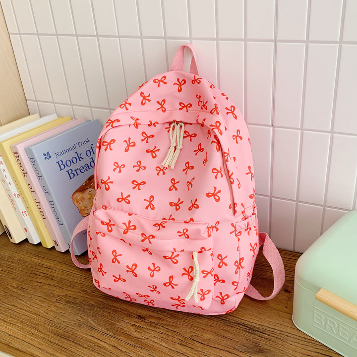 Backpack with Creative Bow Motif and Thoughtful Storage Spaces Kalsten