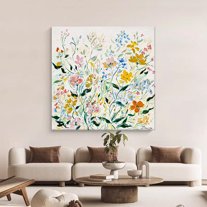 Floral-Inspired Canvas Wall Decor