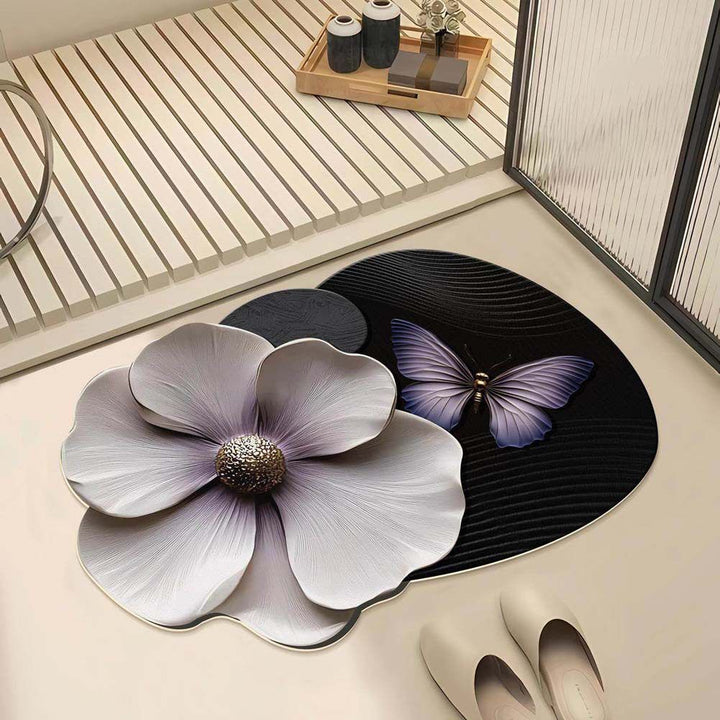 Decorative Floral Shaped Area Mat
