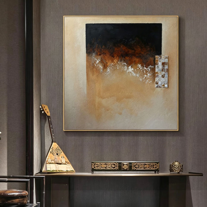 Abstract Textured Canvas Art for Interiors