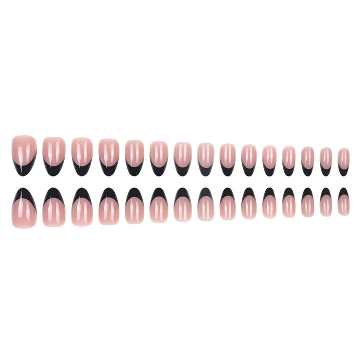 Elegant Stiletto Press-On Nails with Modern French Tip Design Kalsten
